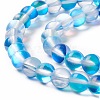 Synthetic Moonstone Beads Strands G-E573-02A-01-3