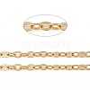 Brass Flat Oval Cable Chains CHC025Y-01-G-3