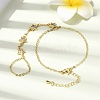 Brass Micro Pave Cubic Zirconia Mittens Bracelets BJEW-C156-01G-05-1