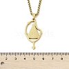 304 Stainless Steel Nossa Senhora Aparecida Virgin Pendant Box Chain Necklaces NJEW-H055-07G-5