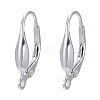 925 Sterling Silver Leverback Hoop Earrings Findings STER-A002-236-1