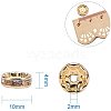 Brass Rhinestone Spacer Beads RB-PH0008-02-2