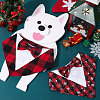 2Pcs 2 Styles Polyester Pet Handkerchi AJEW-CP0008-69B-3