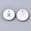 Natural Freshwater Shell Pendants SHEL-Q018-01A-R-P-2