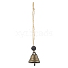 Iron Bell Pendant Decorations HJEW-JM02178-01-4