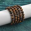 Natural Tiger Eye Bead Stretch Bracelets BJEW-K212-C-028-3