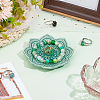 SUNNYCLUE 1Pc Mandala Flower Shape Porcelain Jewelry Plate DJEW-SC0001-08-5