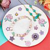 40Pcs 10 Styles Alloy Enamel Pendants ENAM-SC0005-31-4