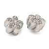 Rack Plating Alloy Rhinestone European Beads FIND-B034-17P-01-2