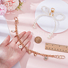 1Pc Alloy Enamel Lollipop Flower Heart Charm Purse Decorative Chains PURS-CL0001-25-3