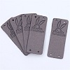 Microfiber Leather Labels DIY-TAC0012-15H-1