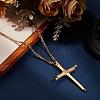 DIY 304 Stainless Steel Nail Cross Pendant Necklace Making Kits DIY-BBC0002-32G-4