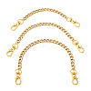 3Pcs 3 Styles 304 Stainless Steel Twisted Chain Bag Extender Chains FIND-TA00002-1