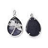 Synthetic Blue Goldstone Pendants G-G900-01P-11-2