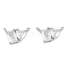 Brass Pave Cubic Zirconia Charms CU-CBA6A75-04P-02-1