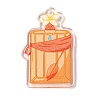 Transparent Printed Acrylic Pendants OACR-Q085-01B-1