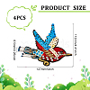 Bird Polyester Embroidery Iron on Appliques PATC-WH0008-35-2