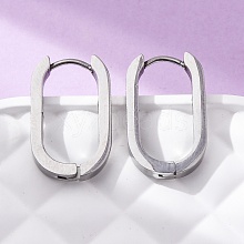 Non-Tarnish 304 Stainless Steel Huggie Hoop Earrings X-STAS-S103-21P