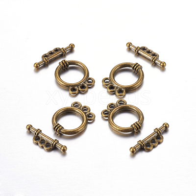 Tibetan Style Alloy Toggle Clasps K0P3A071-1