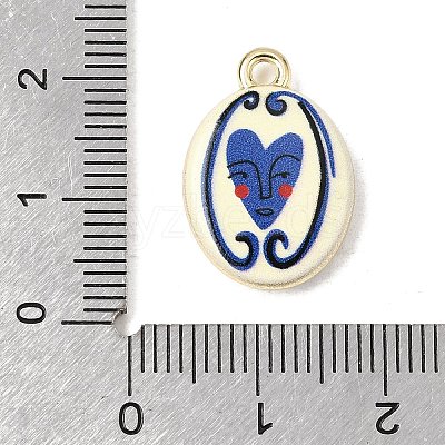 Printed Alloy Pendants ENAM-F160-02D-G-1