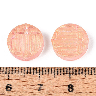 Transparent Spray Painted Glass Beads GLAA-S190-007A-06-1