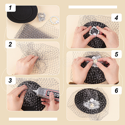 2M Deco Mesh Ribbons SRIB-WH0011-177A-1
