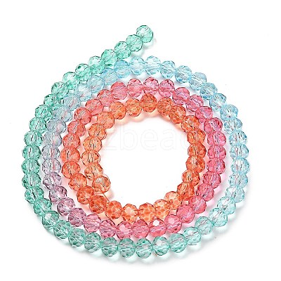 Transparent Painted Glass Beads Strands DGLA-A034-T4mm-A11-1