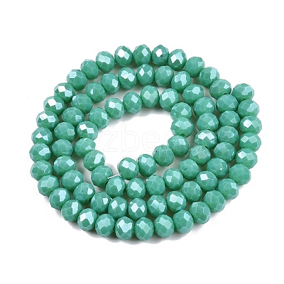 Electroplate Glass Beads Strands EGLA-A044-P6mm-A31-1