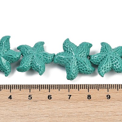 Synthetic Coral Dyed Carved Beads Strands CORA-K009-06C-04-1