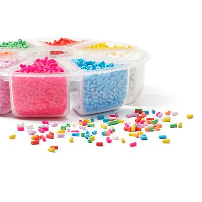 8000Pcs 8 Colors Handmade Polymer Clay Sprinkles CLAY-YW0001-13A-1