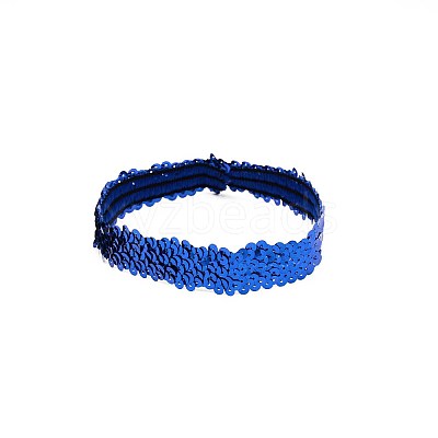 Yarn & Rubber Elastic Headbands OHAR-WH0011-07C-1
