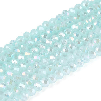 Baking Electroplate Glass Beads Strands LS-DGLA-A039-J2mm-B26-1