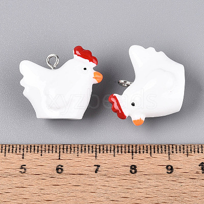 Opaque Resin Pendants RESI-S356-068-1