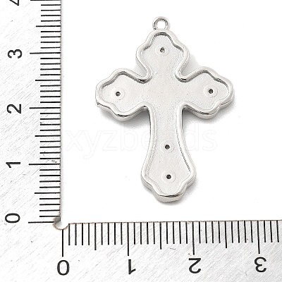 Brass Micro Pave Cubic Zirconia Pendant KK-L228-20P-01-1