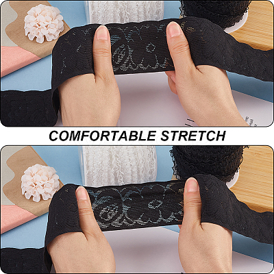 6.25M Nylon Elastic Lace Trim OCOR-GF0003-77B-1