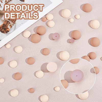 6 Style Opaque Acrylic Beads SACR-CA0001-15-1