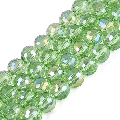 Transparent Glass Beads Strands GLAA-Q107-02A-09-1