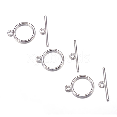 Tibetan Style Toggle Clasps TIBE-A12208-S-NR-1