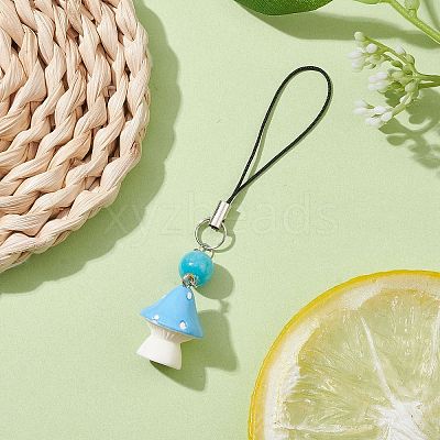 Opaque Resin Pendant Decorations HJEW-JM01712-04-1