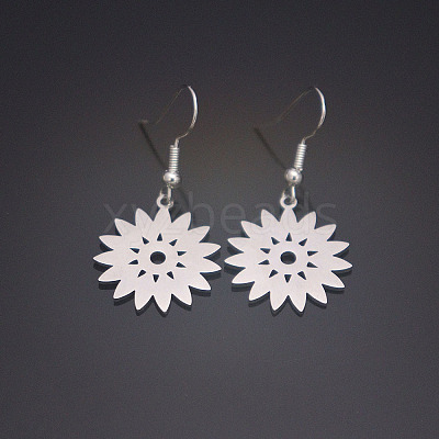 304 Stainless Steel Dangle Earrings for Women WGD83C1-01-1