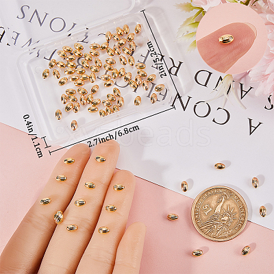 Brass Corrugated Beads KK-BBC0012-61-1
