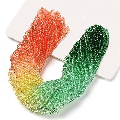 Transparent Painted Glass Beads Strands LS-DGLA-A034-T4mm-A04-1