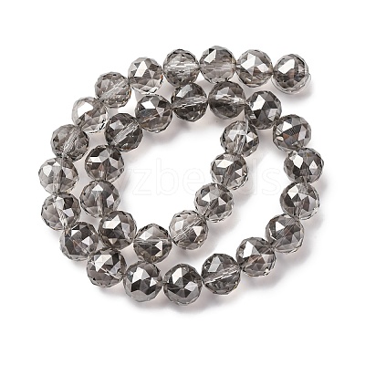 Transparent Electroplate Glass Beads Strands X-EGLA-N002-34D-F02-1