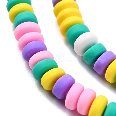 Handmade Polymer Clay Beads Strands X-CLAY-N008-008L-1