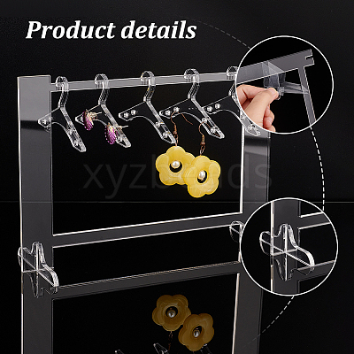 Acrylic Earring Display Stands EDIS-PH0001-43B-1