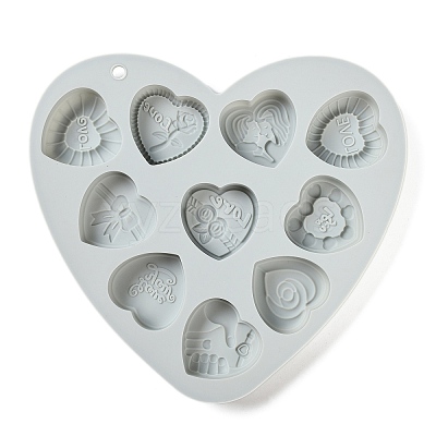 Heart Food Grade Silicone Molds X1-DIY-A051-02D-1