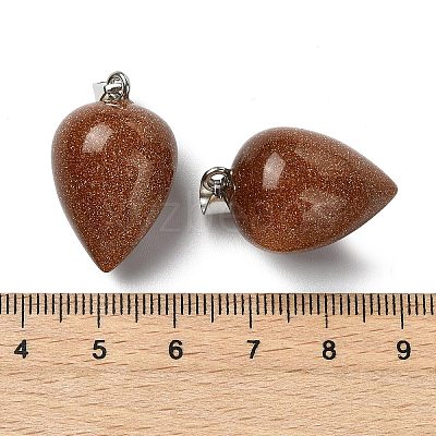 Synthetic Goldstone Pendants GG-K002-13X-1