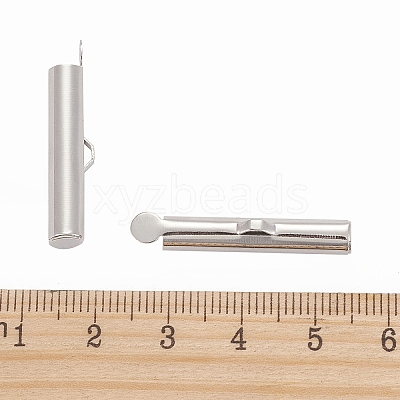 Brass Slide On End Clasp Tubes LS-KK-P031-12P-1
