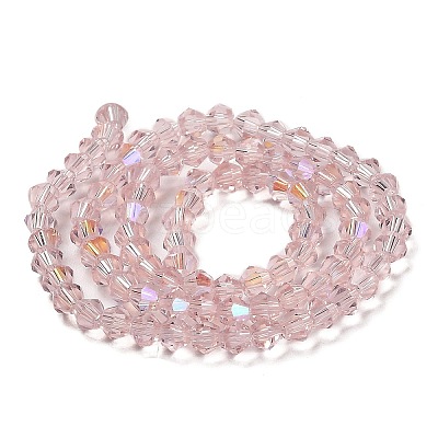 Transparent Electroplate Glass Beads Strands EGLA-A039-T2mm-L26-1