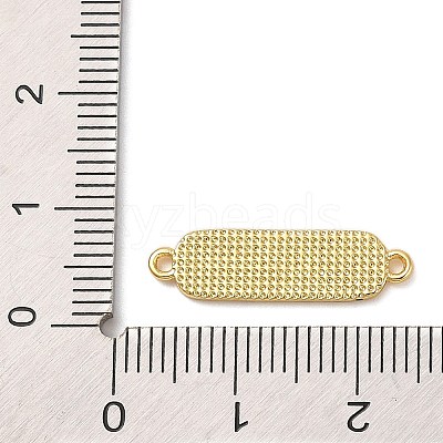 Beach Theme Rack Plating Brass Rectangle Connector Charms KK-P261-08E-G10-1
